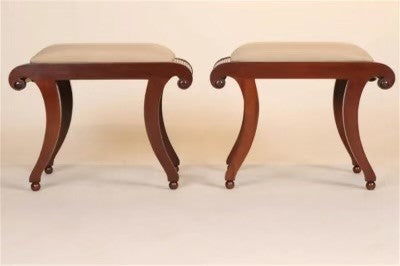 Pair of Mahogany Regency Style Stools
