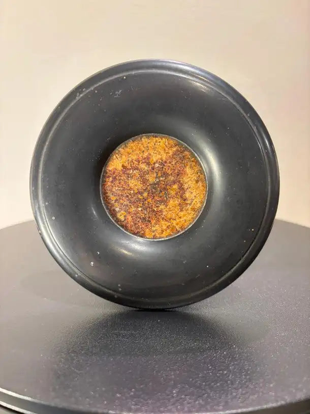 English Regency Period Blue John Tazza with Black Marble