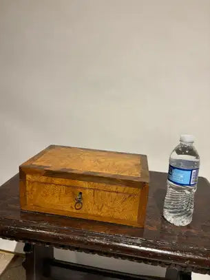 19th Century Regency Elm Wood and Rosewood Box