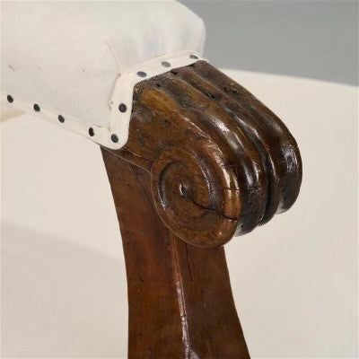 Anglo Dutch Walnut Wing Chair