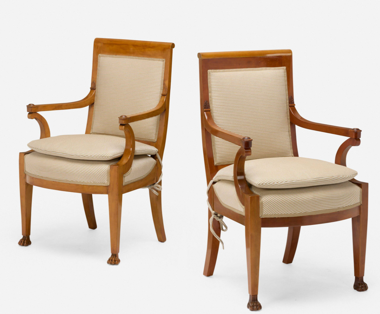 A Set of Twelve Sycamore Directoire Fauteuils