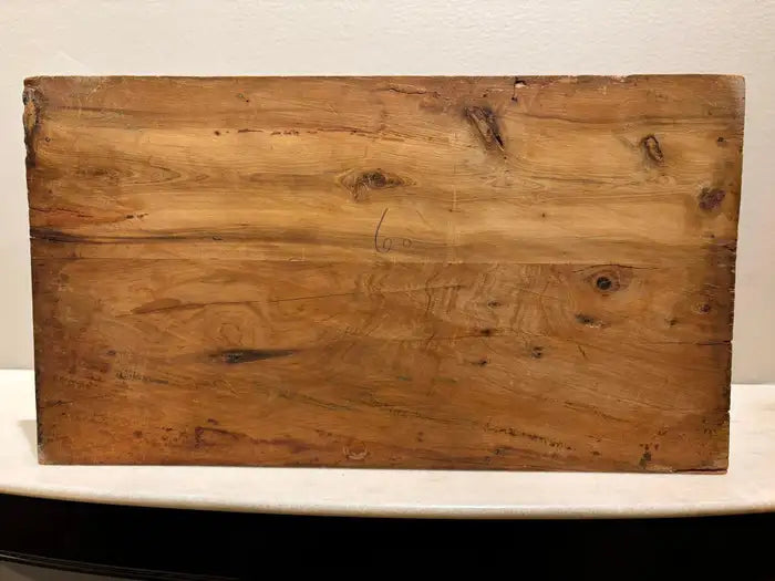 19th Century Burl Wood Box With Fruit Wood and Mother of Pearl Inlay