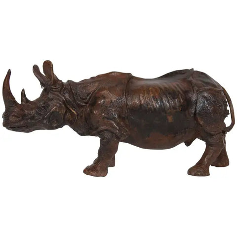 Japanese Bronze of a Rhinoceros