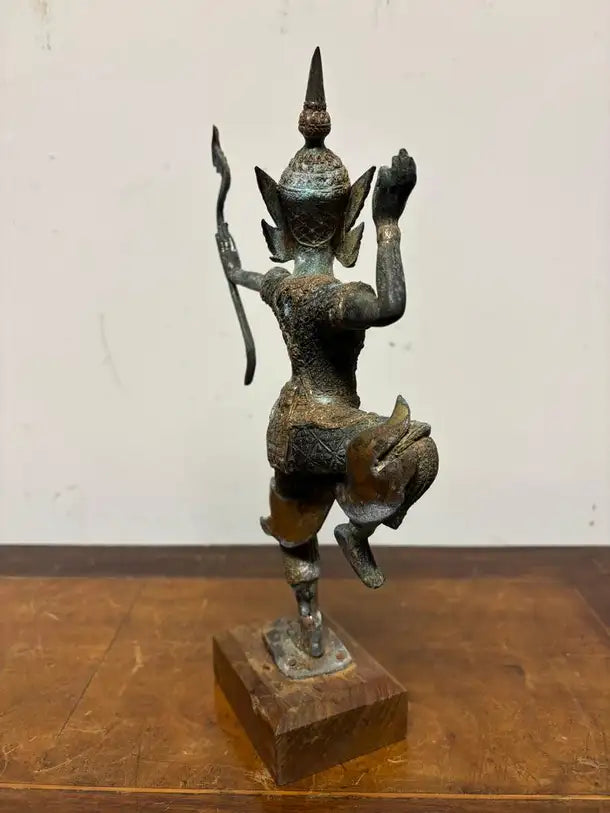 Mid 20th Century Thai Bronze of Rama as an Archer