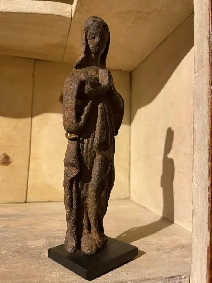 17th French Century Iron Figure of The Virgin