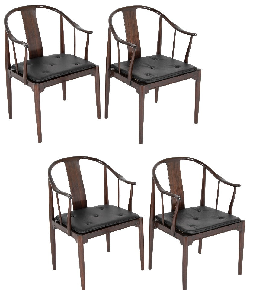 Set of Four "China Chairs" for Fritz Hansen by Hans Wegner