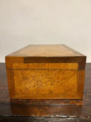 19th Century Regency Elm Wood and Rosewood Box