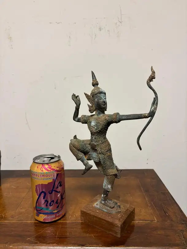 Mid 20th Century Thai Bronze of Rama as an Archer
