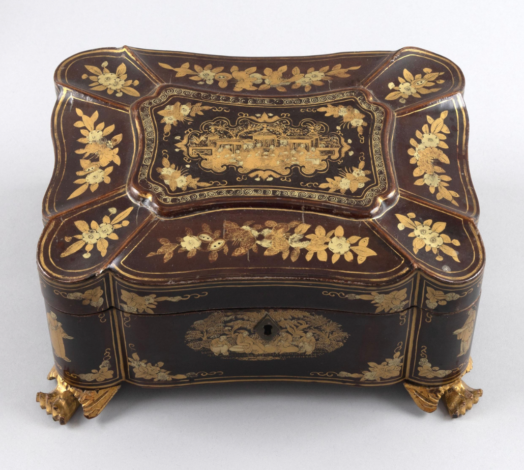 Chinese Lacquer Dresser Box