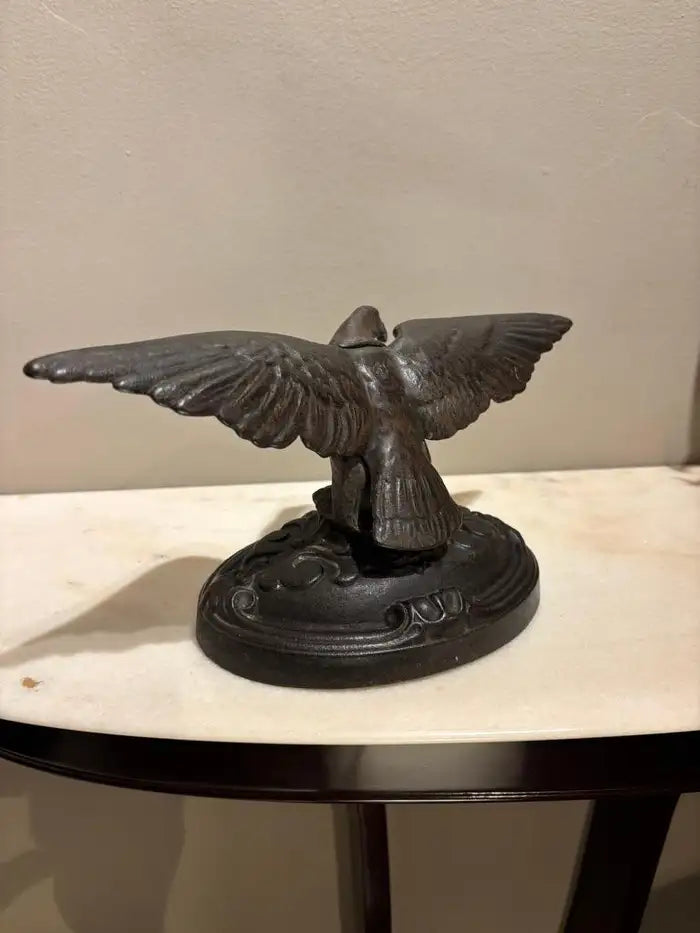 19th Century American Cast Iron Eagle Sculpture