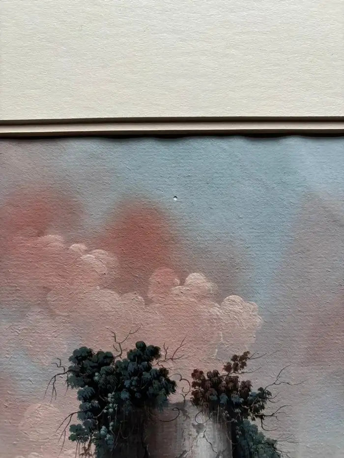 Pair 18th or 19th Century Italian Grand Tour Gouaches of Vesuvius, Bay of Naples