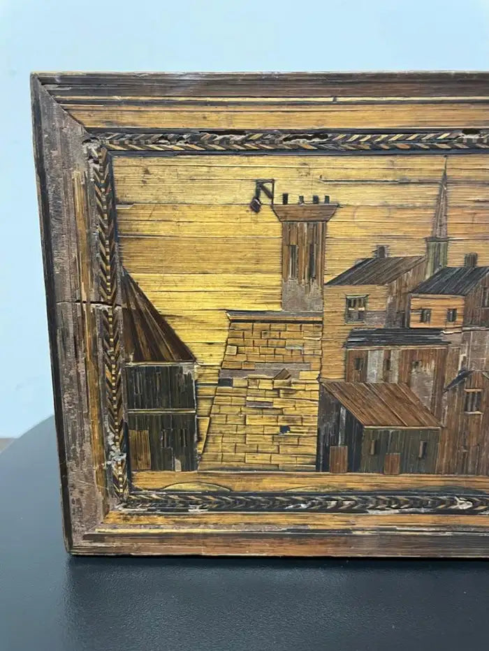 18th Century French Straw Marquetry, 'Marqueterie de Paille' Work Box