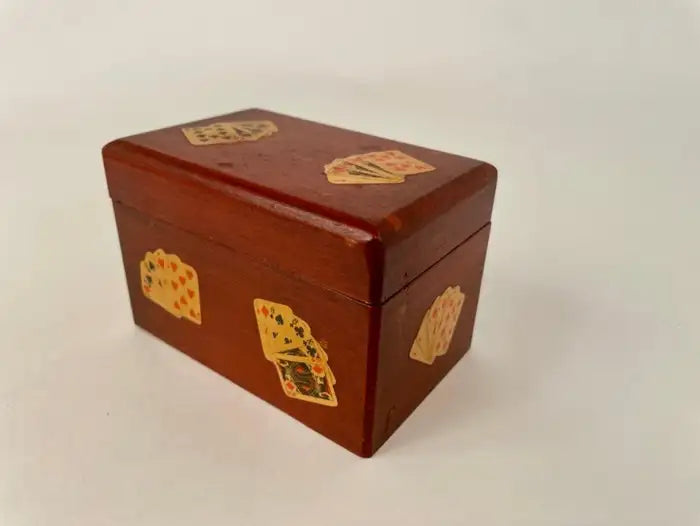 Italian Painted and Lacquered Playing Card Box