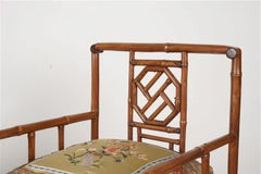 Pair of Chinese Early 20th Century Bamboo Armchairs