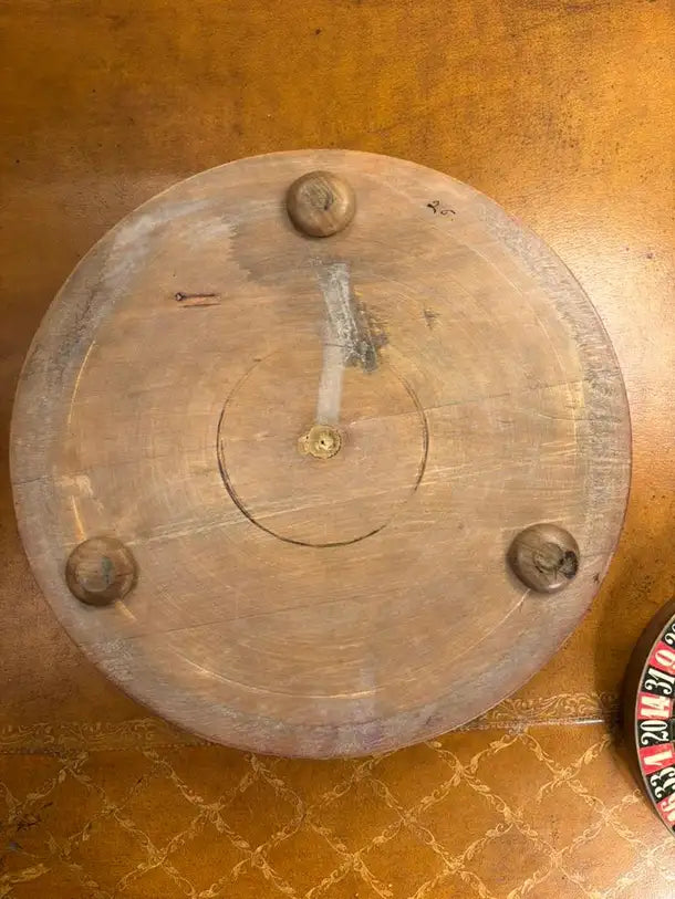 19th Century Continental Roulette Wheel with Lacquered Finish