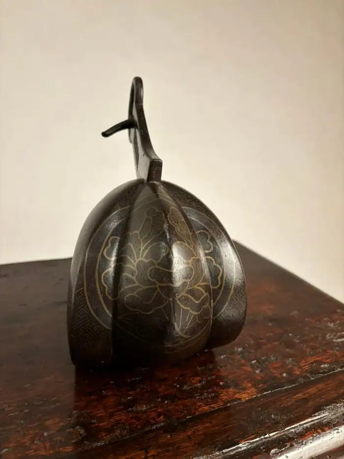 18th Century Japanese Silver Inlaid Iron Shogun Stirrup Abumi