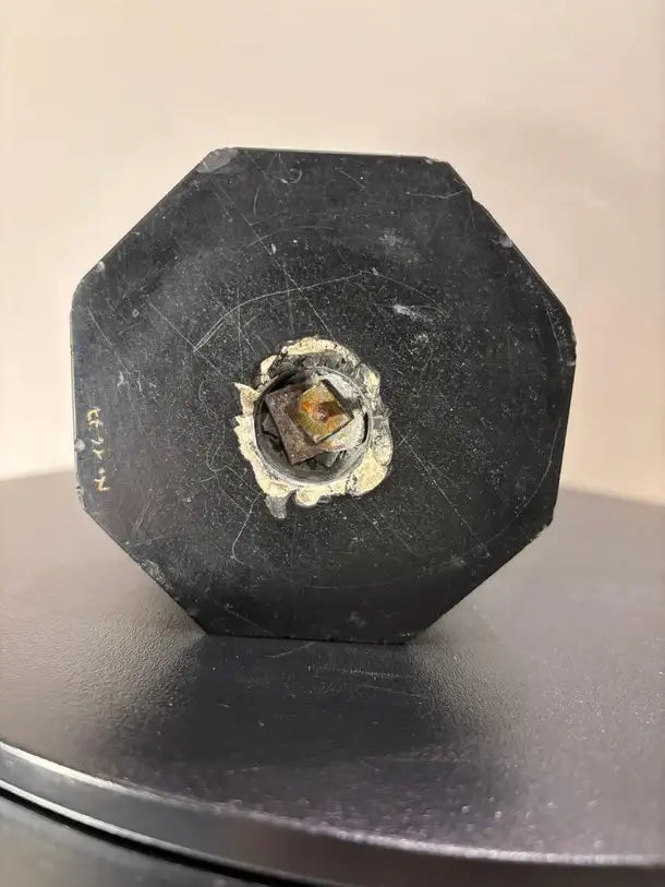 English Regency Period Blue John Tazza with Black Marble