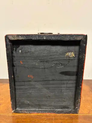 Southeast Asian Small Red Painted Apothecary Chest
