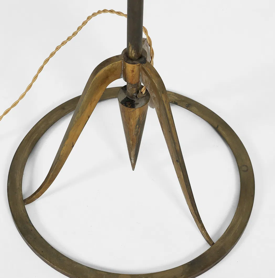 Attributed to Genet et Michon, Metal Floor Lamp, Art Deco Style, c.1930