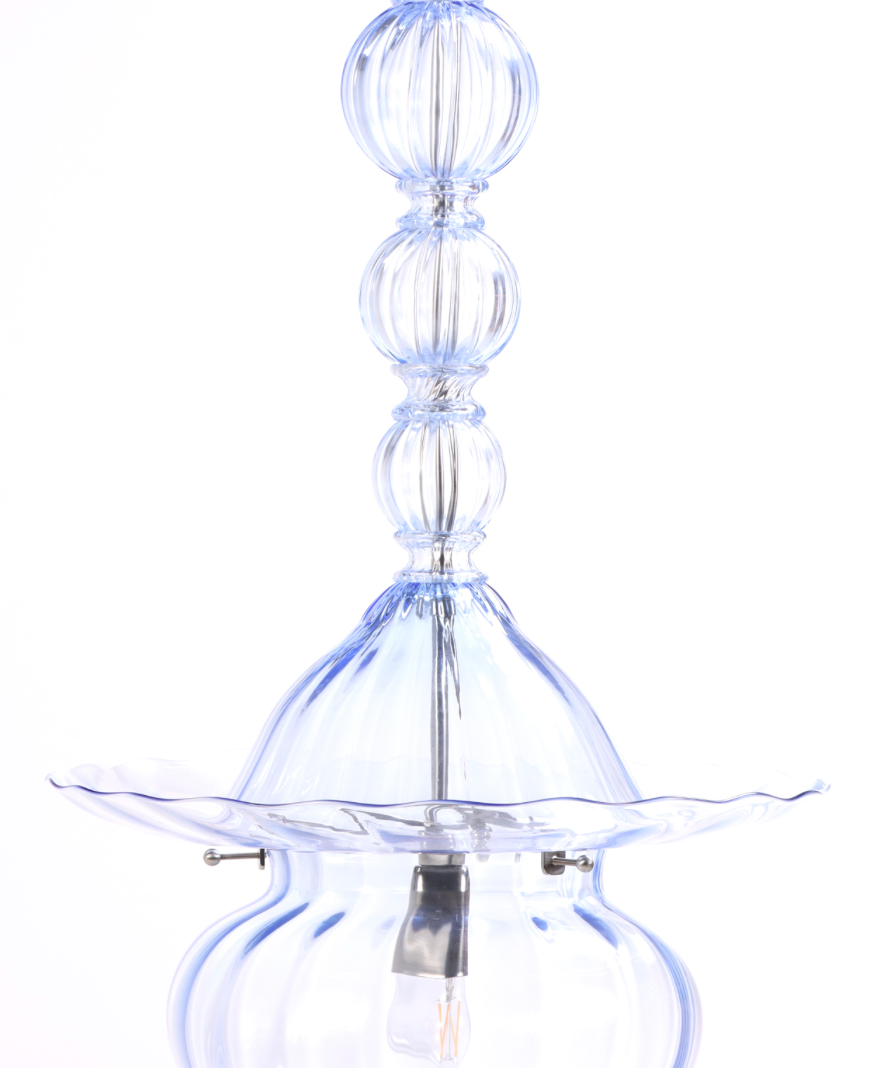 Venini glass Italian pendant light fixture