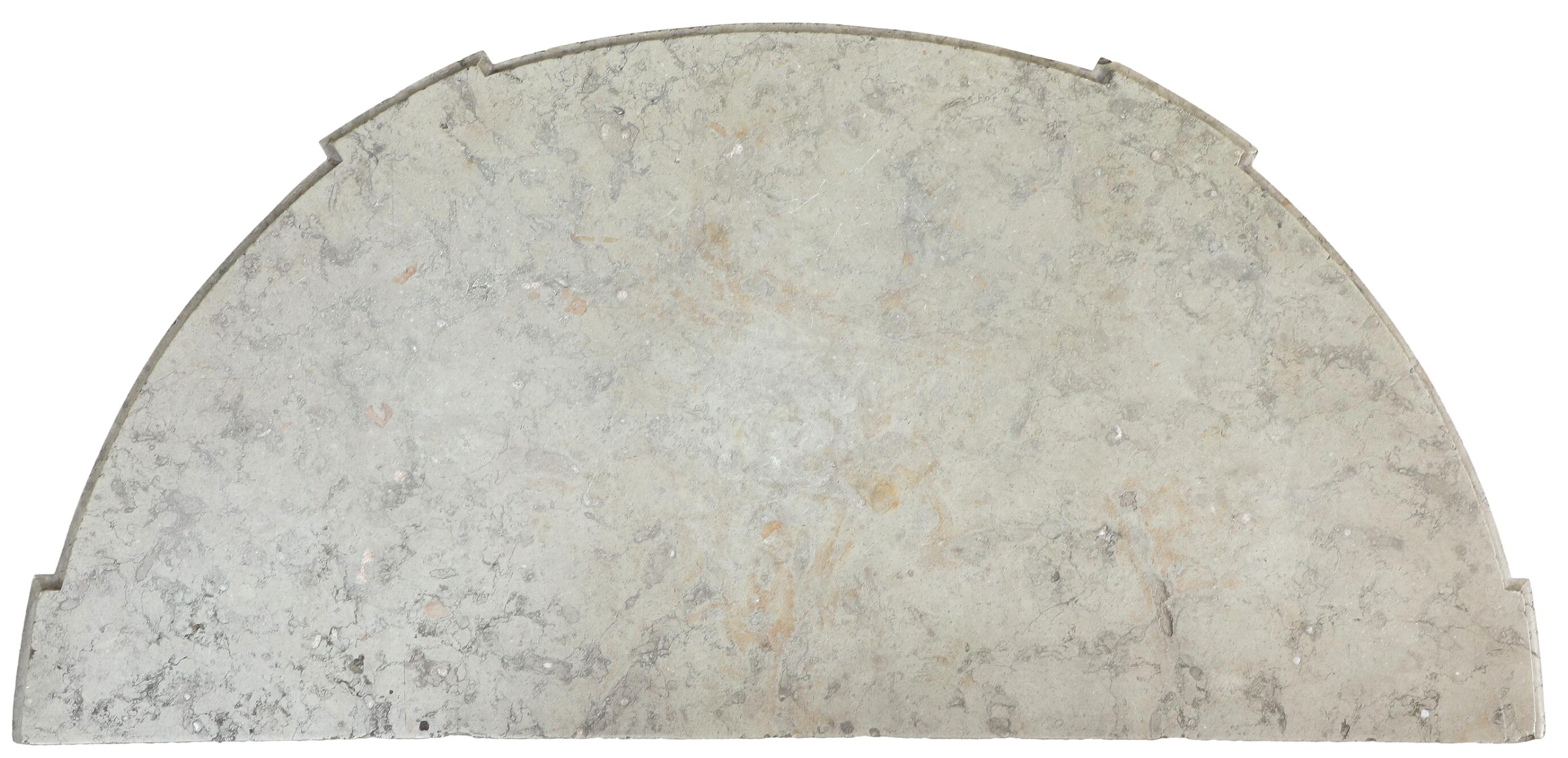 Late Gustavian Giltwood Oland Stone Top Demilune Table