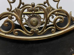 19th Century English Mahogany Brass And Steel Magazine Rack