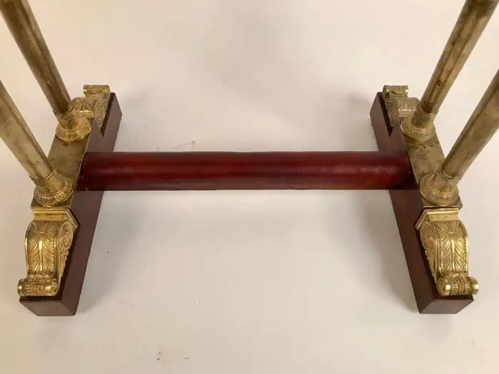 Regency Mahogany and Gilt Bronze Side Table