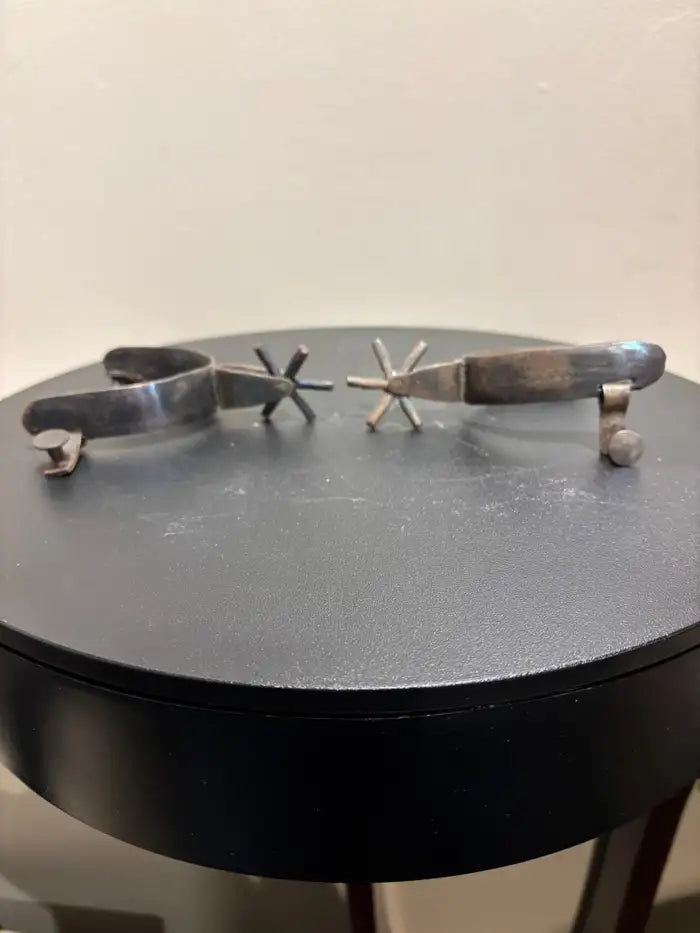 Spanish Colonial Etched Steel Spurs, Circa 1800