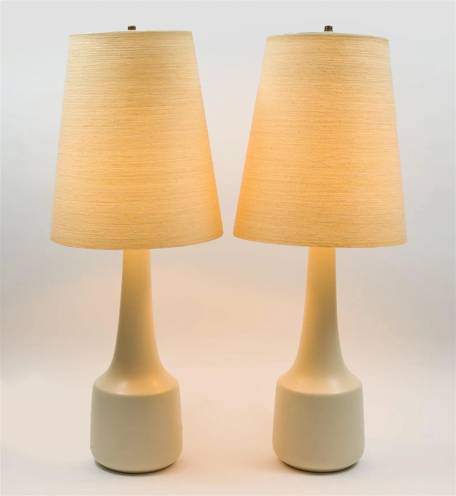 Pair of Mid-Century Ceramic Lamps by Lotte and Gunnar Bostlund