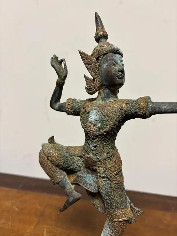 Mid 20th Century Thai Bronze of Rama as an Archer