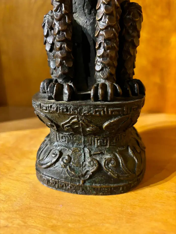 19th Century Chinese Bronze Chimera Guardian Figure