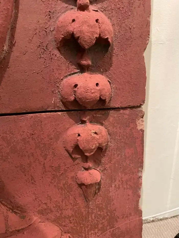 Monumental 19th Century Neoclassical Terracotta Urn Architectural Relief