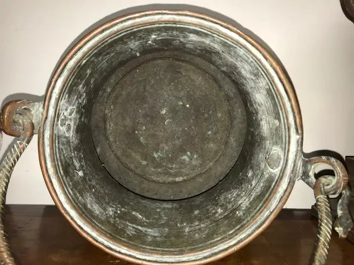 Ottoman Copper Bucket With Incised Decoration