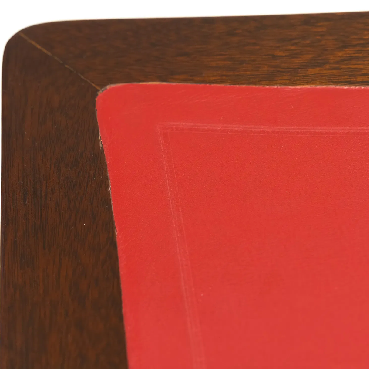 Edward Wormley for Dunbar Mahogany and Leather-Top Game Table