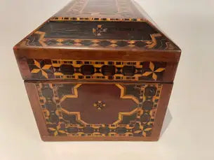 19th English Regency Inlaid Jewelry Box