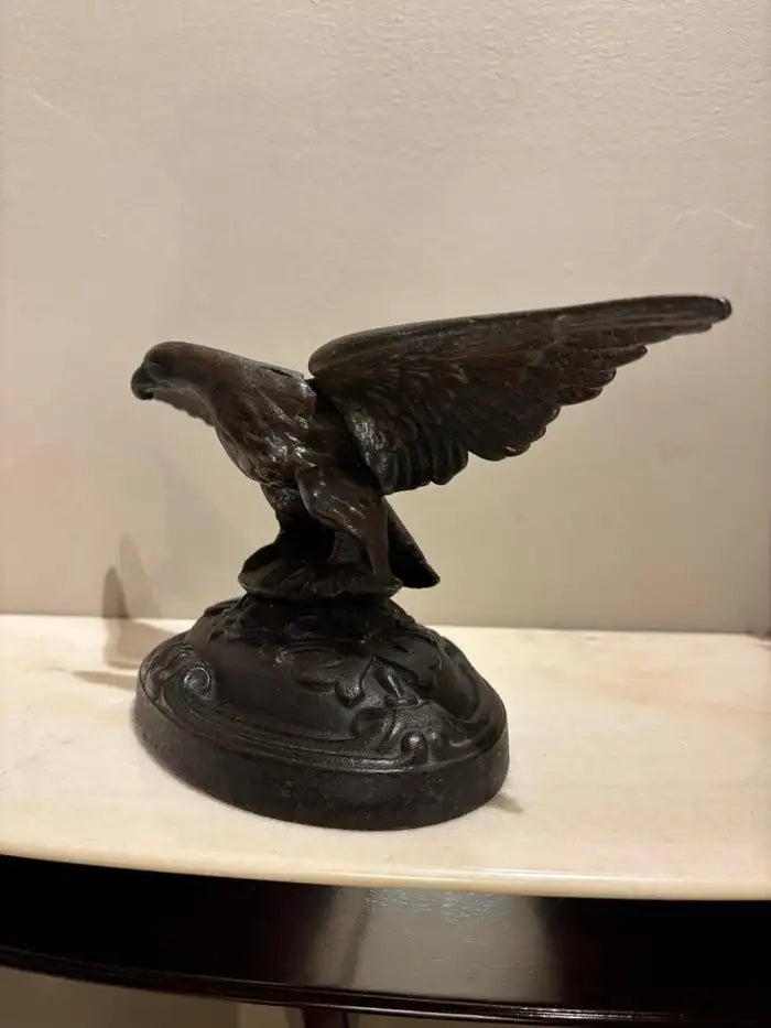 19th Century American Cast Iron Eagle Sculpture