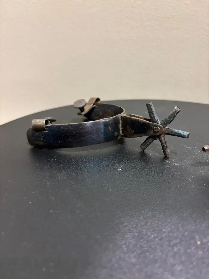 Spanish Colonial Etched Steel Spurs, Circa 1800