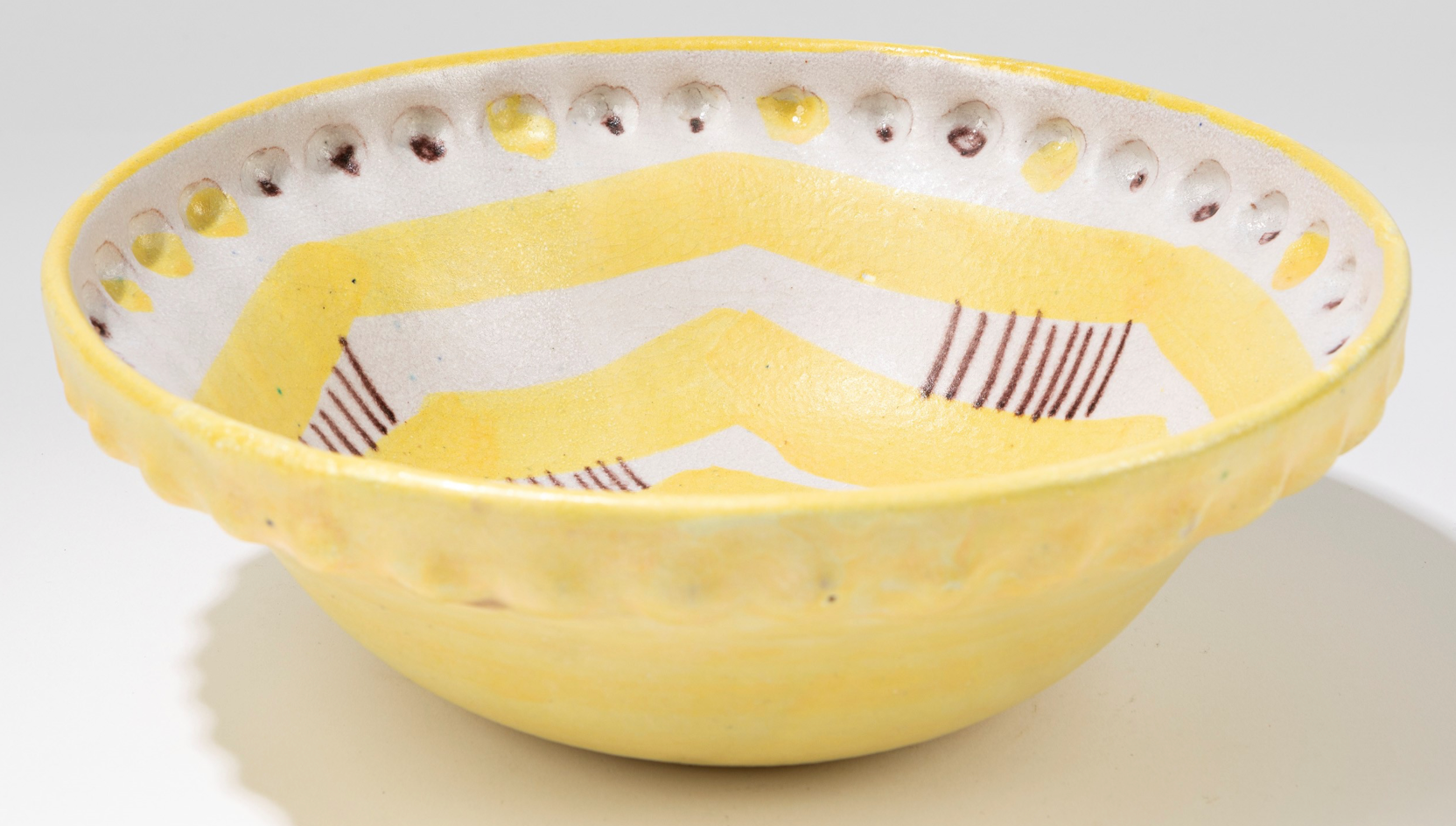 Guido Gambone Majolica Ceramic Bowl