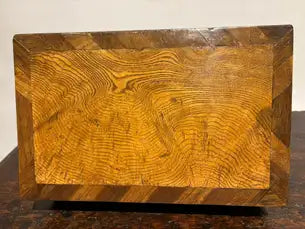 19th Century Regency Elm Wood and Rosewood Box