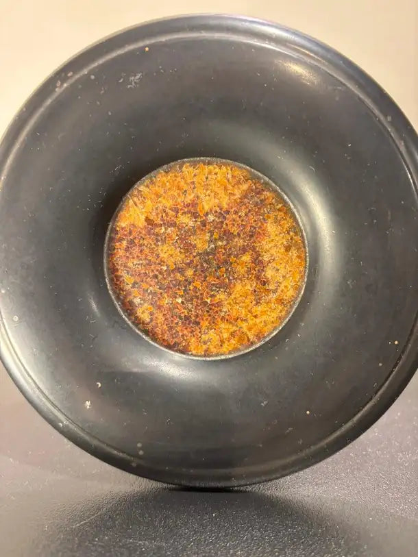 English Regency Period Blue John Tazza with Black Marble