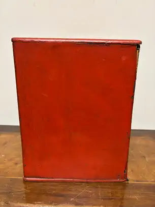 Southeast Asian Small Red Painted Apothecary Chest