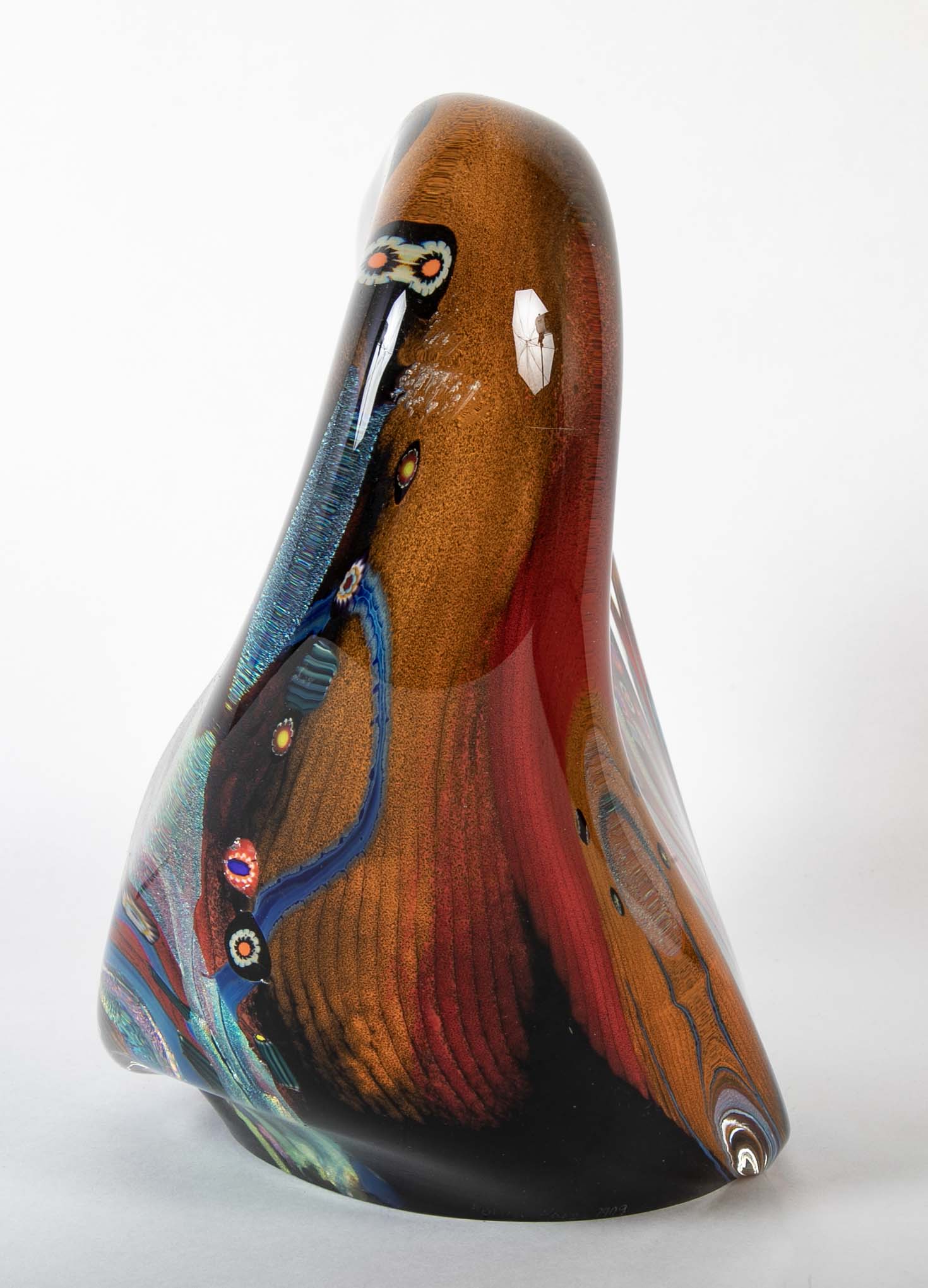Art Glass Sculpture by American Glass Artist Rollin Karg