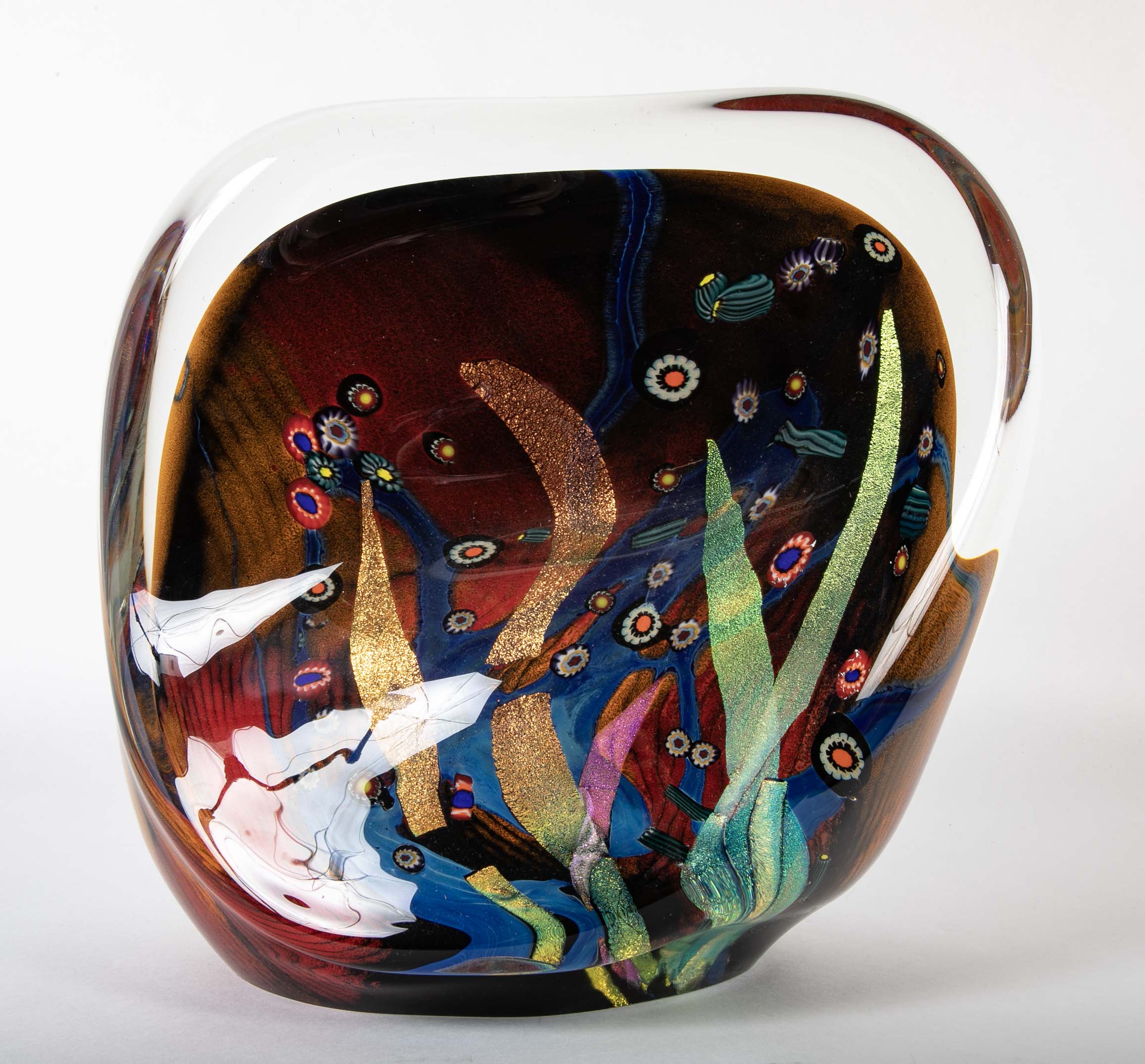 Art Glass Sculpture by American Glass Artist Rollin Karg
