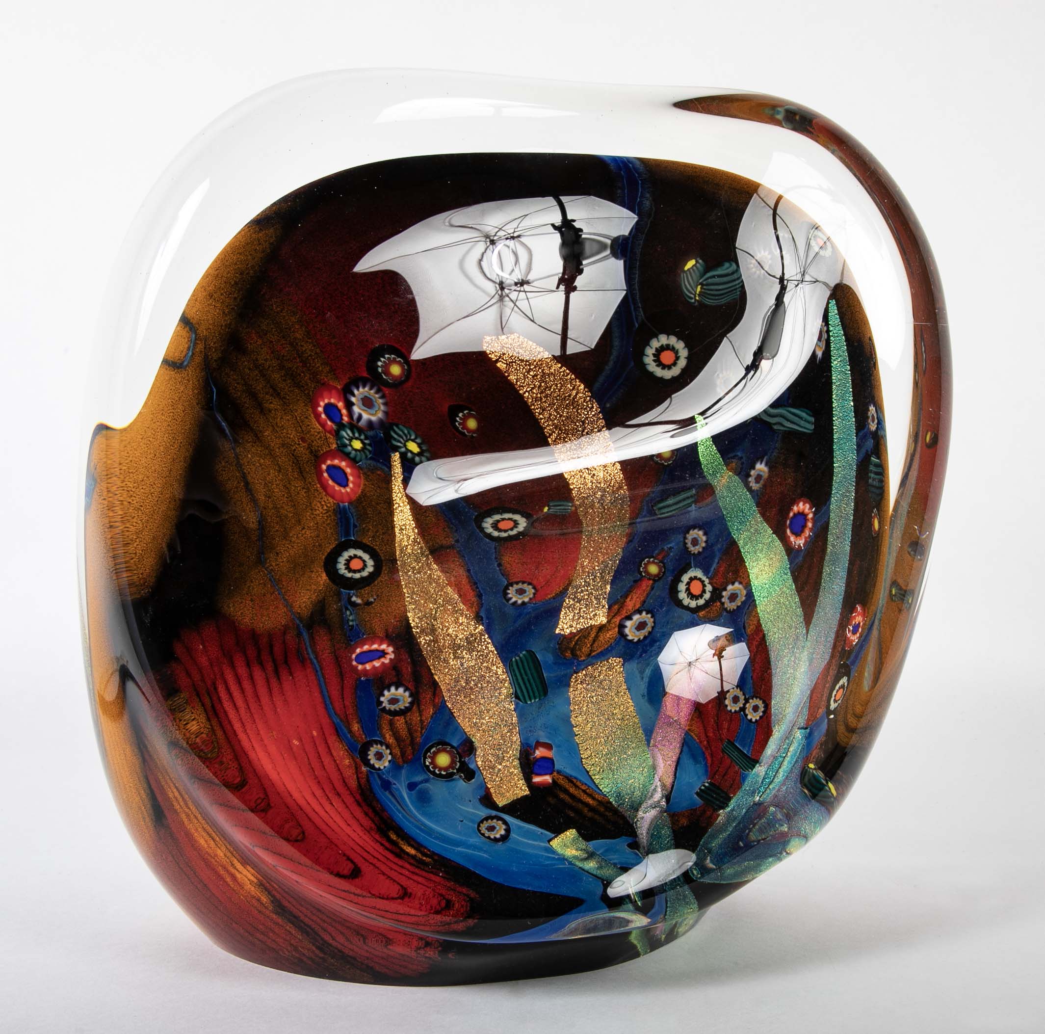 Art Glass Sculpture by American Glass Artist Rollin Karg
