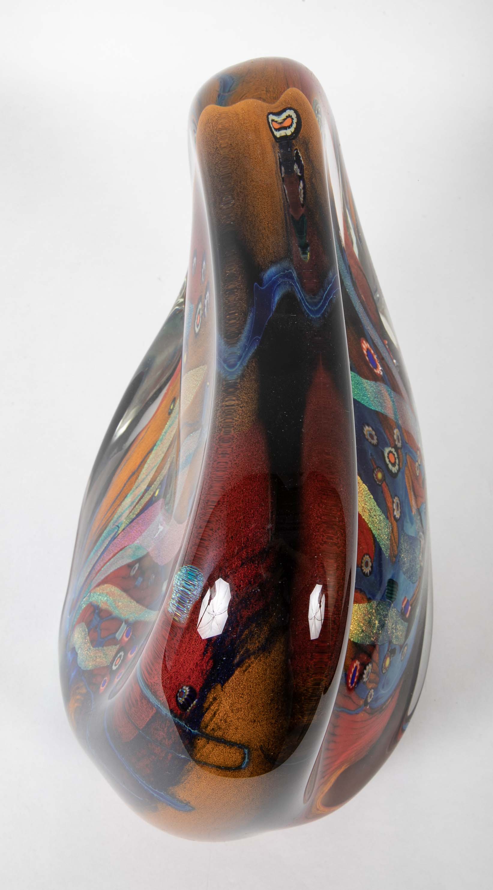 Art Glass Sculpture by American Glass Artist Rollin Karg