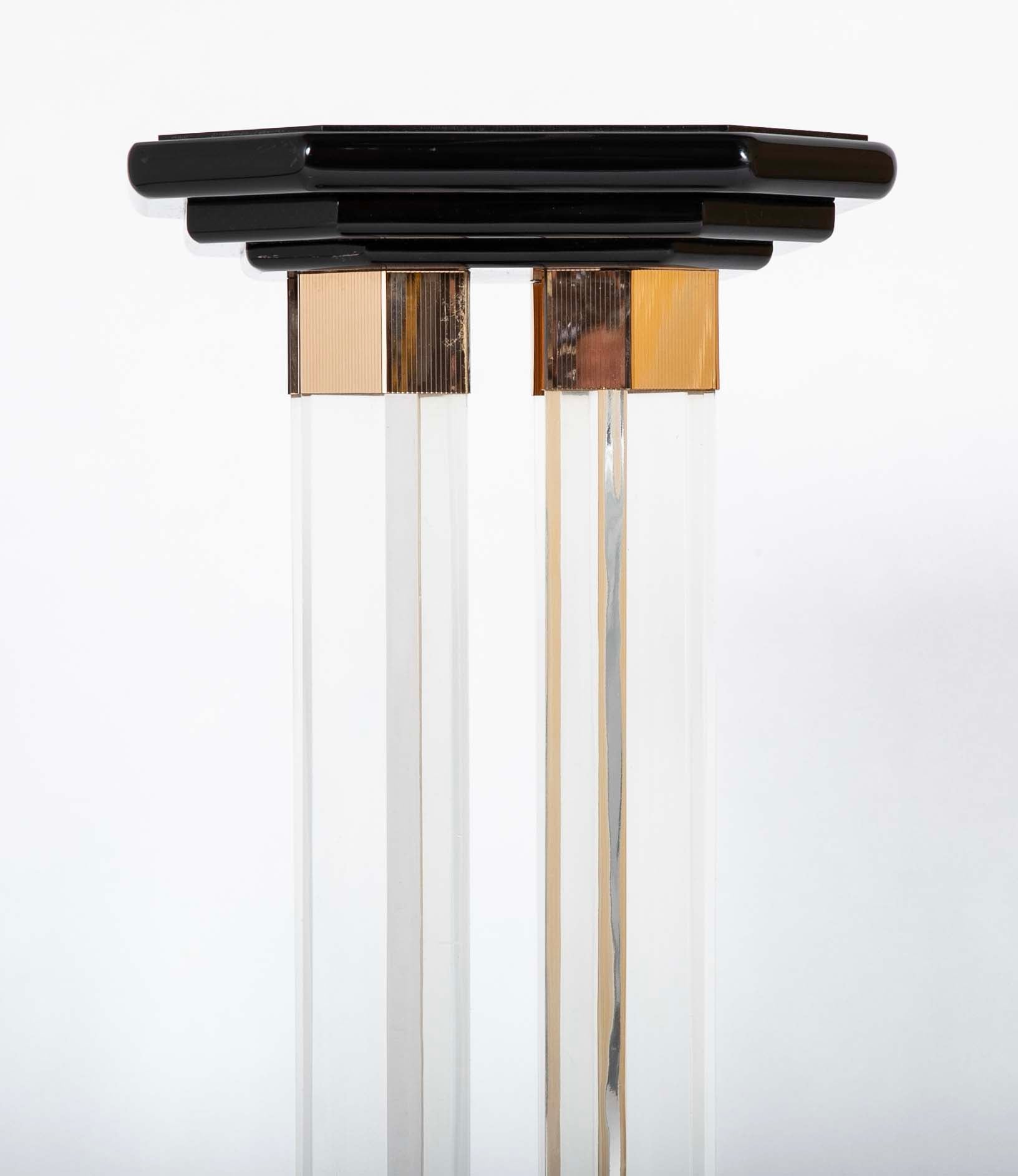 Pair of Mid-Century Lucite Pedestals
