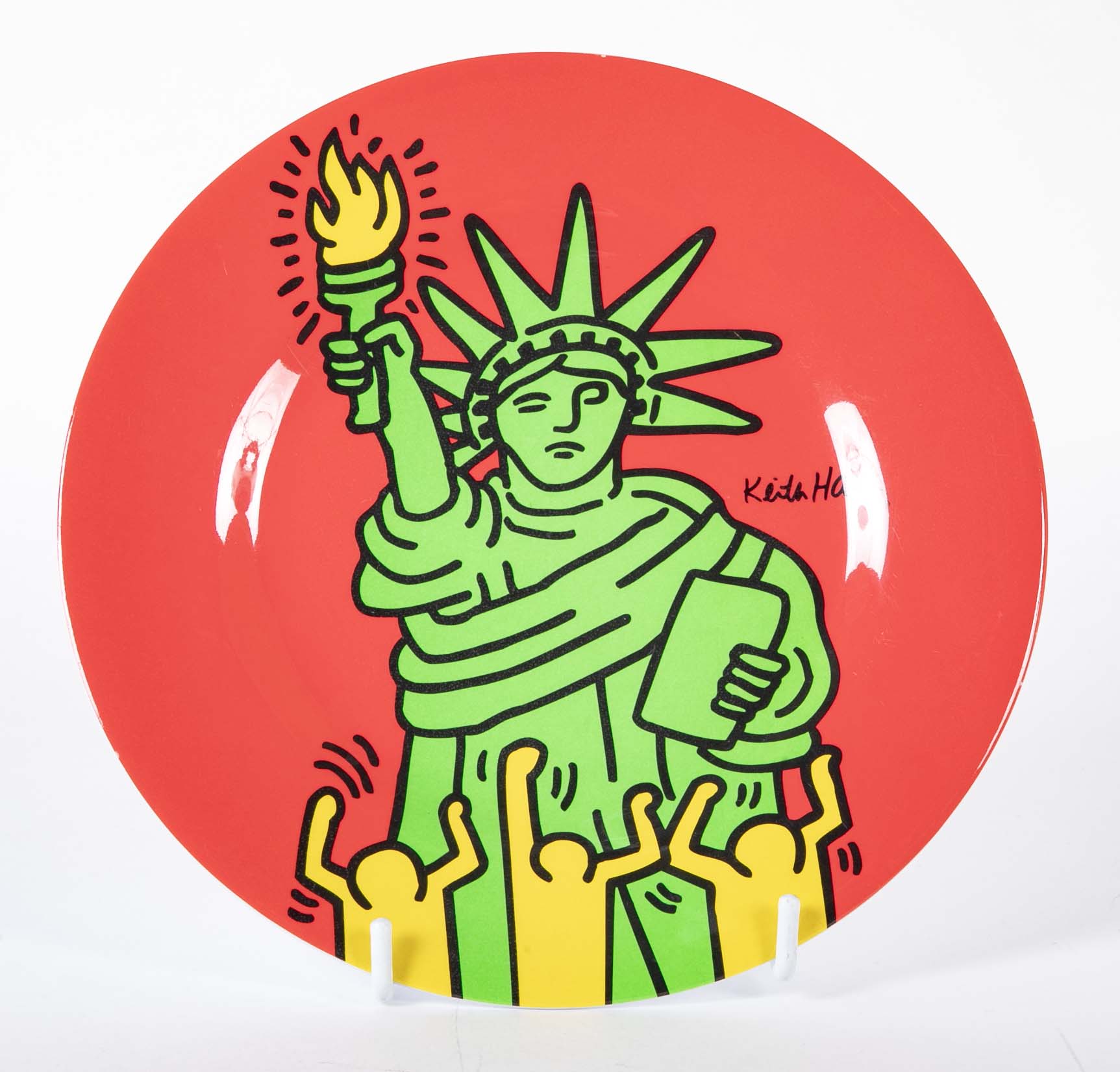 Set of 6 Keith Haring Melamine Plates - Also Priced Individually