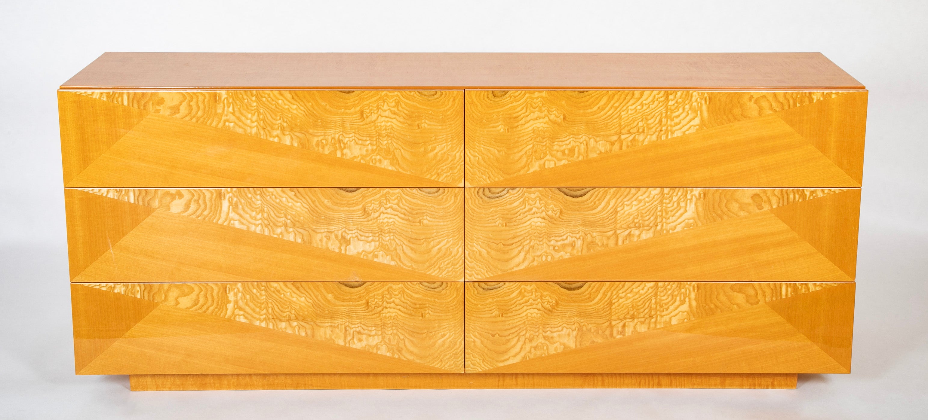 Italian "Giorgio Collection" Burr Satinwood Dresser