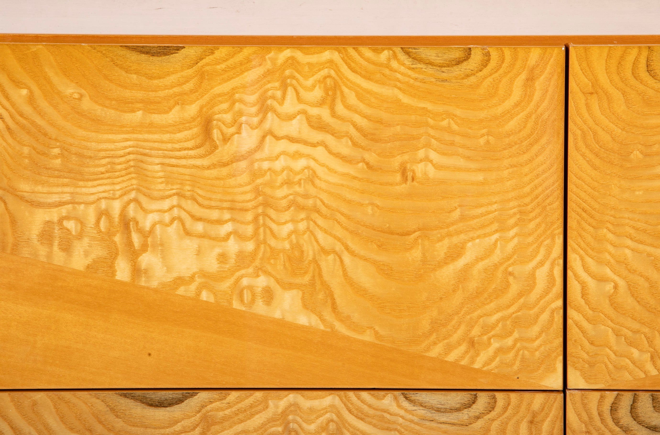 Italian "Giorgio Collection" Burr Satinwood Dresser