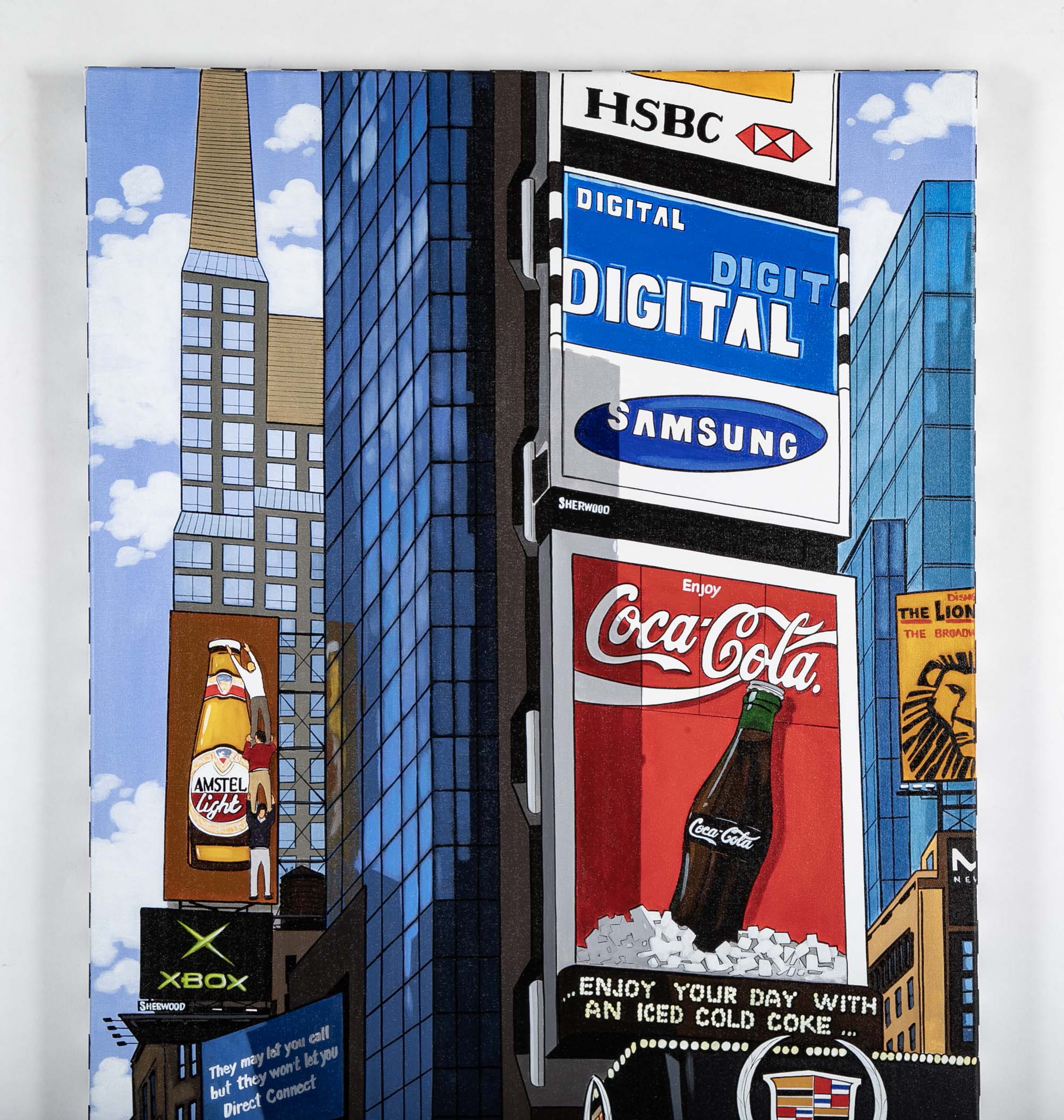 Acrylic on Canvas of Times Square by Canadian Artist Guy Boudro